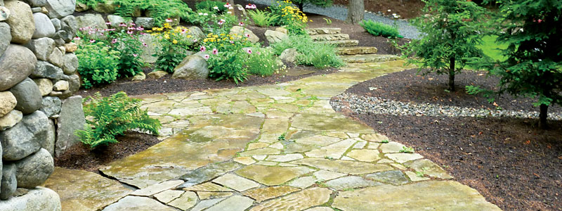 Patio and Landscaping on Upper Saranac Lake
